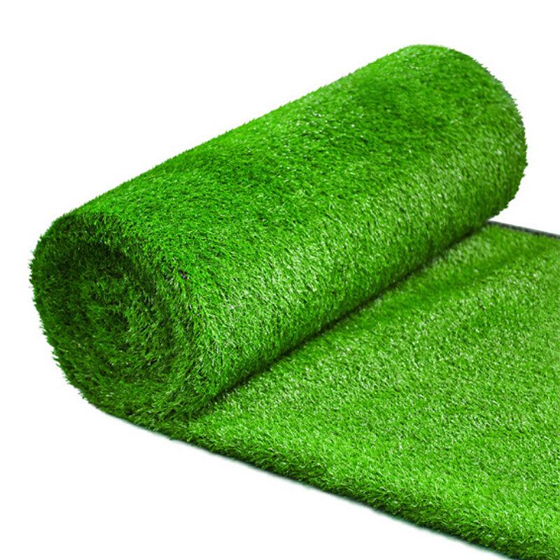 Artificial Grass 2m*5m/25m Bright Green Pile Height 15/20mm Outdoor Fake Grass Carpet High-Density Synthetic Grass Turf For Garden, Sports, Kids Play
