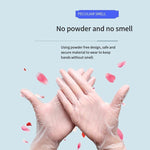 Disposable Powder Free PVC Gloves Dishwashing Women's Waterproof Catering Right And Left Hand Protective Gloves 100 Pieces / Box