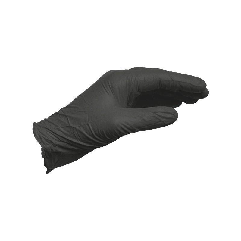 100 Pieces / Pack M Size Gloves Black Nitrile Disposable Protective Gloves