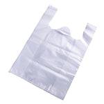 White Vest Type Portable Garbage Bag 35 * 55 One Time Packing Plastic Bag, Extra Thick 3 Silk, 100 Pieces
