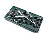 Tool Holder Set - 10 Pieces Of Full Polished Double Ring Spanner 10 Pieces Of Full Polished Double Ring Spanner