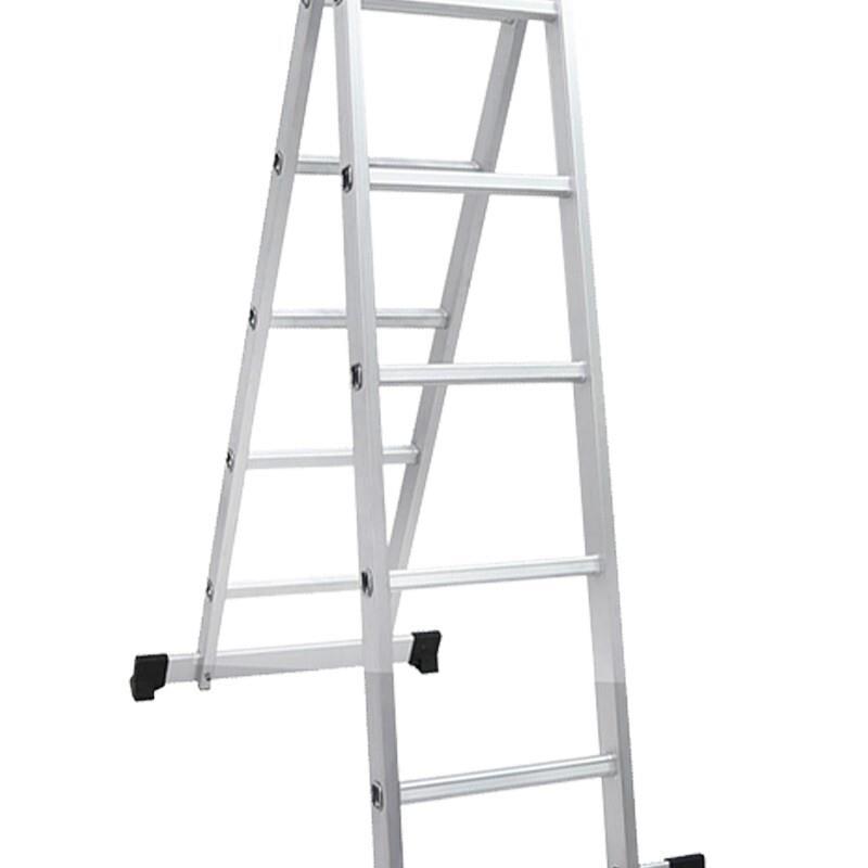 3m Aluminum Alloy Ladder Multi Function Folding Herringbone Engineering Dual Purpose Thickened Joint Vertical Ladder Stamping Herringbone Ladder 3m