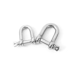 10 Pieces D-Type Shackle Stainless Steel Rope Buckle