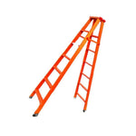 2.1m Folding Ladder Carbon Steel Double Side Ladder Thickening Commercial Indoor Engineering Miter Ladder 2.1m Carbon Steel