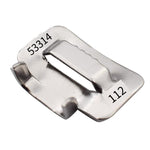 304 Stainless Steel Tape Buckle 12.7 * 1.2 mm ( Suitable For Wide 8-12.7 mm Tape) Tape Binding Buckle 100 Pieces