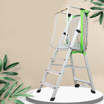 Miter platform A Type Thickened Aluminum Alloy Ladder With Safety Net 3m