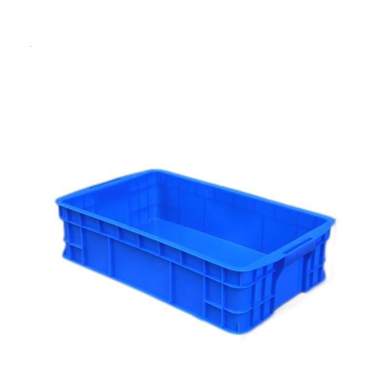 Blue Thickened Plastic Turnover Box Rectangular Finishing Box Logistics Storage Box Material BoxShelf Parts Box (515 * 310 * 130)