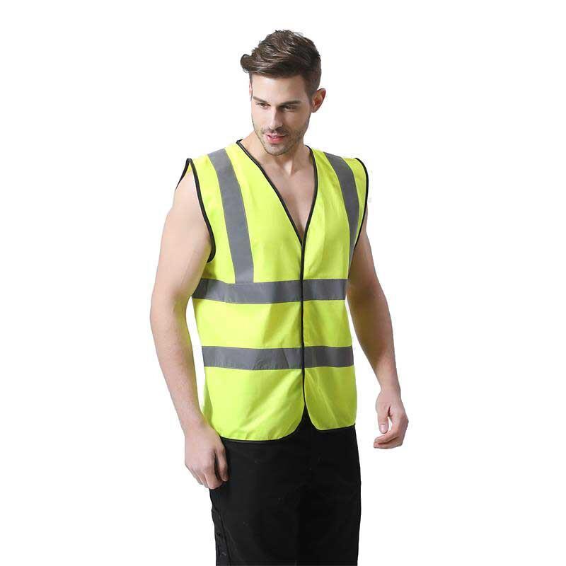 Ordinary Fluorescent Vest High Visibility Reflective Vest Safety Working Vest Yellow