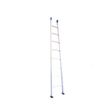 2.5m Straight Ladder Single Side Ladder Multi Function Family Ladder Engineering Ladder Bamboo Ladder Small Ladder Thickened Aluminum Alloy Single Ladder Service Height