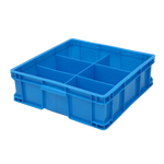Plastic Turnover Box Partition Box Plastic Hardware Tool Box Parts Multi Cell Box Plastic Box Screw Box Square Six Cell Box 395 * 395 * 125mm