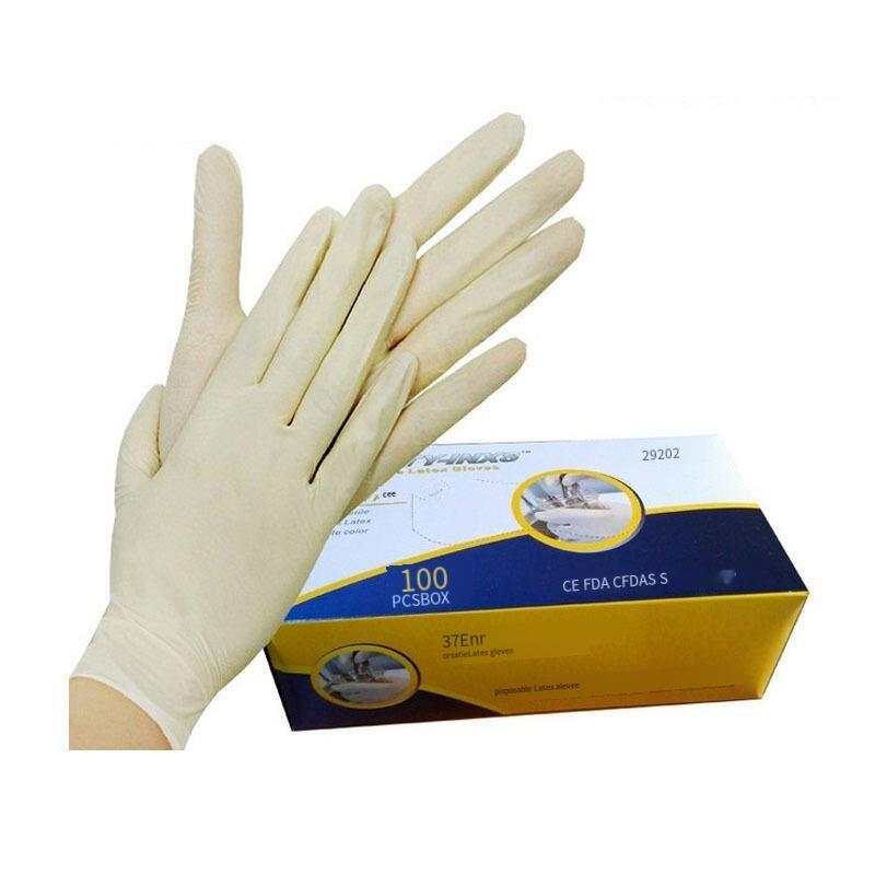 150 Pieces Disposable Latex Gloves Waterproof Oil Resistant Acid And Alkali Resistant
