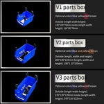 377 * 422 * 178 mm Dual Purpose Combined Parts Box Back Hanging Plastic Box  Inclined Material Box Component Box Classification Box