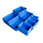 Turnover Box Logistics Transfer Box  Warehouse Workshop Plastic Box Transportation Storage Box  900 * 400 * 120 mm (blue)