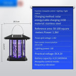 Five Side Solar Mosquito Killing Lamp Outdoor Courtyard Garden Electric Mosquito Lamp Outdoor Intelligent Multi Charging Mosquito Catcher