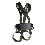 Safety Belt  Black One Size Fits All Wider Half Body Harness for Mountaineering Fire Rescuing