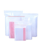 200 Pieces Self Sealing PE Transparent Bag Plastic Packaging Bag Thickened