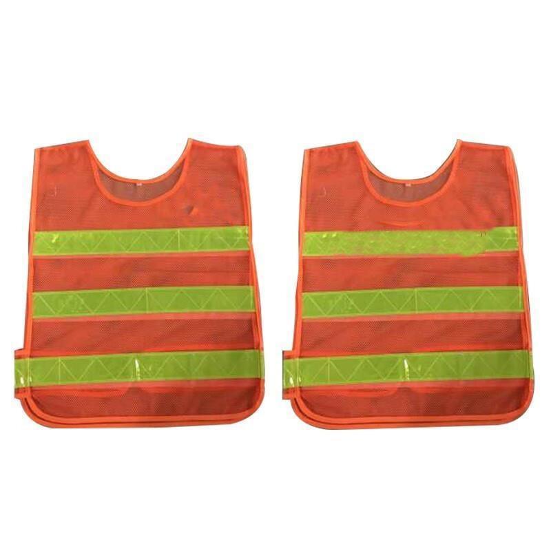 Orange Fish Net Reflective Vest Fits for Men and Women High Visibility Safety Vests