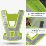 Reflective Safety Strap Safety Vest Fluorescent Yellow Highlight Traffic Safety Warning Reflective Vest Construction Riding Safety Suit