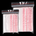 1000 Pieces Disposable PE 8 Thread Self Sealing Bag Thickened Transparent Sealed Bag Zipper Bag Sample Storage Bag