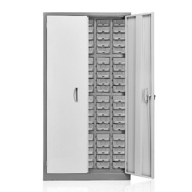 100 Iron Drawer Cabinet With Door Parts Cabinet Floor Type Storage Screw Material Tool Component Cabinet Storage Cabinet Sample Cabinet