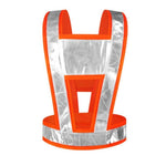 Reflective Vest, Worker's Vest, Safety Elastic Elastic Strap, Riding Reflective Strap, Carrying Strap, Fluorescent Running Reflective Vest, Orange