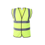 Polyester Cloth Fluorescent Vest Fluorescent Yellow Size S-3XL