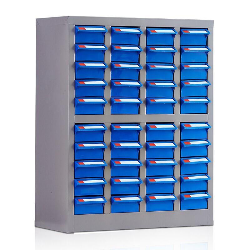 Parts Cabinet Drawer Type Tool Cabinet Parts Box Electronic Components Material Screw Classification Storage Cabinet Small Box 40 Drawer Blue Drawer Without Door