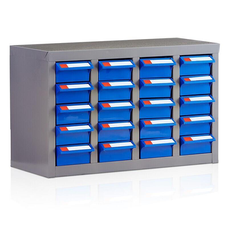 Parts Cabinet Drawer Type Tool Cabinet Parts Box Electronic Components Material Screw Classification Storage Cabinet Small Box 20 Drawer Blue Drawer Without Door