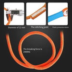 Safety Rope Connecting Rope Electrical Work Safety Rope Construction Outdoor Fall Prevention High Altitude Protection Single Hook 1.8m + Buffer Bag