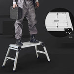 Aluminum Alloy Folding Horse Stool Portable Car Washing And Decoration Platform Multi Function Worktable 30cm * 75cm