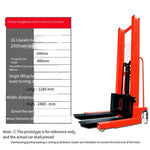 3t 2m Manual Forklift Heavy Duty Manganese Steel  Hydraulic Lifting Truck Stacking Truck Lifting Forklift