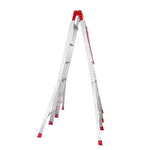 Thickened Aluminum Alloy Telescopic Miter Ladder Project Outdoor Folding Folding Leg Ladder Thickened 5 M 2, 2.7 M Thick 4.7 M Miter Ladder