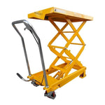 Hydraulic Lifting Platform Forklift Truck Manual Platform Increases 1.3m With A Load Of 350kg