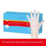 Disposable TPE Gloves Large Thickened Long Frosted Antiskid Food Grade Baking Kitchen Gloves 100 Pieces / Pack