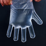 Disposable Gloves For Catering Lobster Hairdressing Hand Film Transparent Plastic Thickened Gloves 100 Pieces / Bag