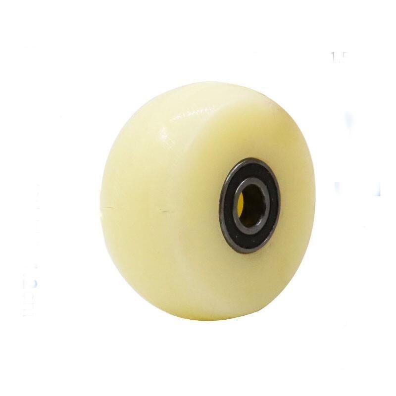 Thickened Heavy 5 Inch Handcart Caster Double Axle Nylon PP Caster Industrial Caster Universal Wheel White Nylon Wheel