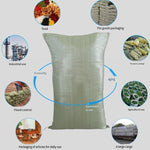 80*100cm 10 Pieces Gray Green Moisture-proof And Waterproof Woven Bag Moving Bag Snakeskin Bag Express Parcel Bag