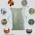 50*80cm 5 Pieces Gray Green Moisture Proof And Waterproof Woven Bag Moving Bag Snakeskin Bag Express Parcel Bag
