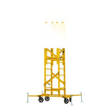1.8m Telescopic Tower Ladder Mobile Platform Ladder Carbon Steel Material