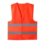 Reflective Vest Vest, Fluorescent Orange High Visibility Reflective Vest Safety Working Vest