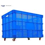 Thickened Turnover Box With Wheels Clothing Basket Storage Logistics Large Plastic Turnover Basket Outer Diameter 810 * Width 570 * Height 500mm