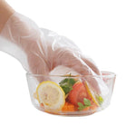 Disposable PE Gloves Plastic Film Transparent Food Grade Thickened Durable And Waterproof 200 Extraction Gloves In Catering Box