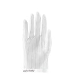 Anti Static Gloves Double-Sided Striped Gloves Dust-Free Gloves Ventilation Protection Labor Protection Gloves 10 Pairs / Pack Average Size