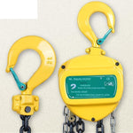 CB-B020 2t 4m Chain Block Single Double Round Lifting Hand Reversing Small Sling Yellow 1 Set