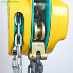 CB-B020 2t 4m Chain Block Single Double Round Lifting Hand Reversing Small Sling Yellow 1 Set