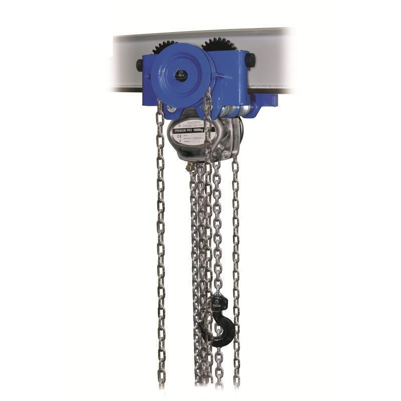 Chain Block And Trolley Integrated Set Suitable For Use In Highly Limited Locations