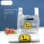 100PCS Handbag 50 * 80cm Vest Bag Increase Shopping Bag Good Toughness Waterproof