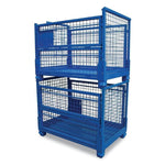 Folding metal cage Pallet shelf turnover box Workshop Warehouse