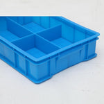 Plastic Turnover Box Partition Box Material Box Hardware Tool Box Parts Multi Cell Box Plastic Box Screw Box Four Cell Box 372 * 276 * 80mm