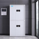 Security Cabinet File Thickened Safety Iron  Data Electronic Code Lock Steel Double Section Security 1850 * 900 * 420mm